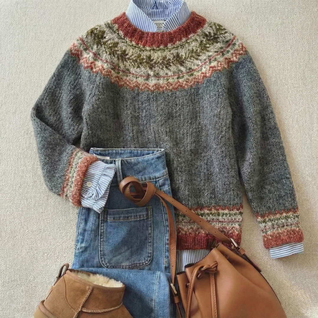 Yserine – Sweter Heritage Nordic Knit