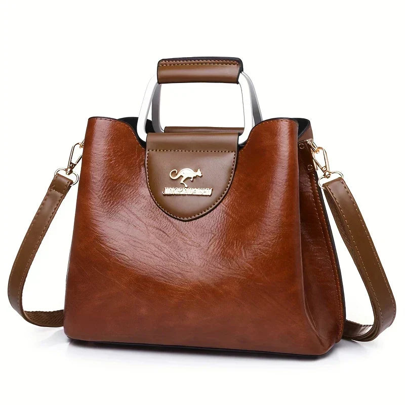Zolvara - Elegancka Skórzana Torebka Wiaderkowa