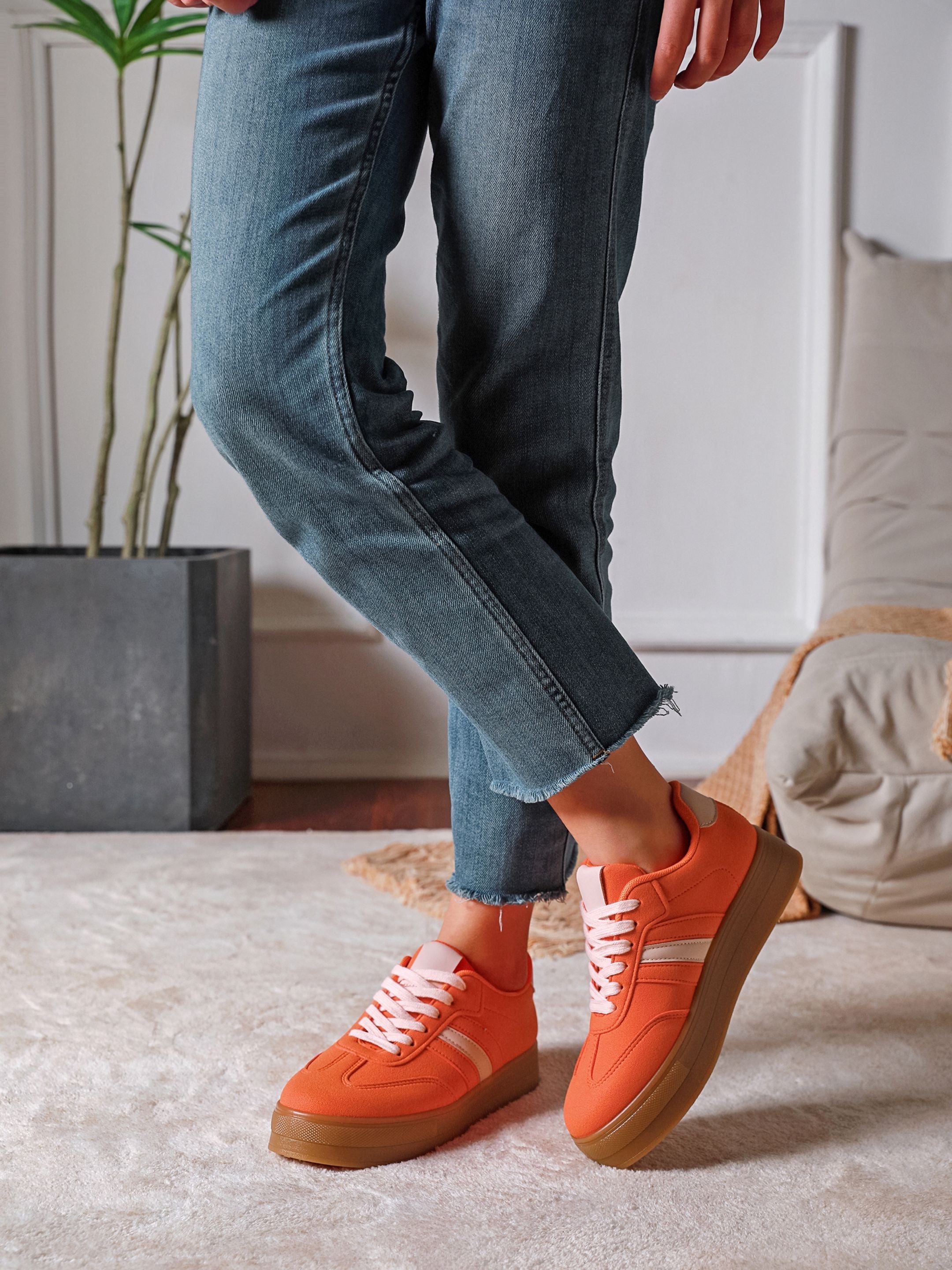 Sneaker Laura Pomarańczowy