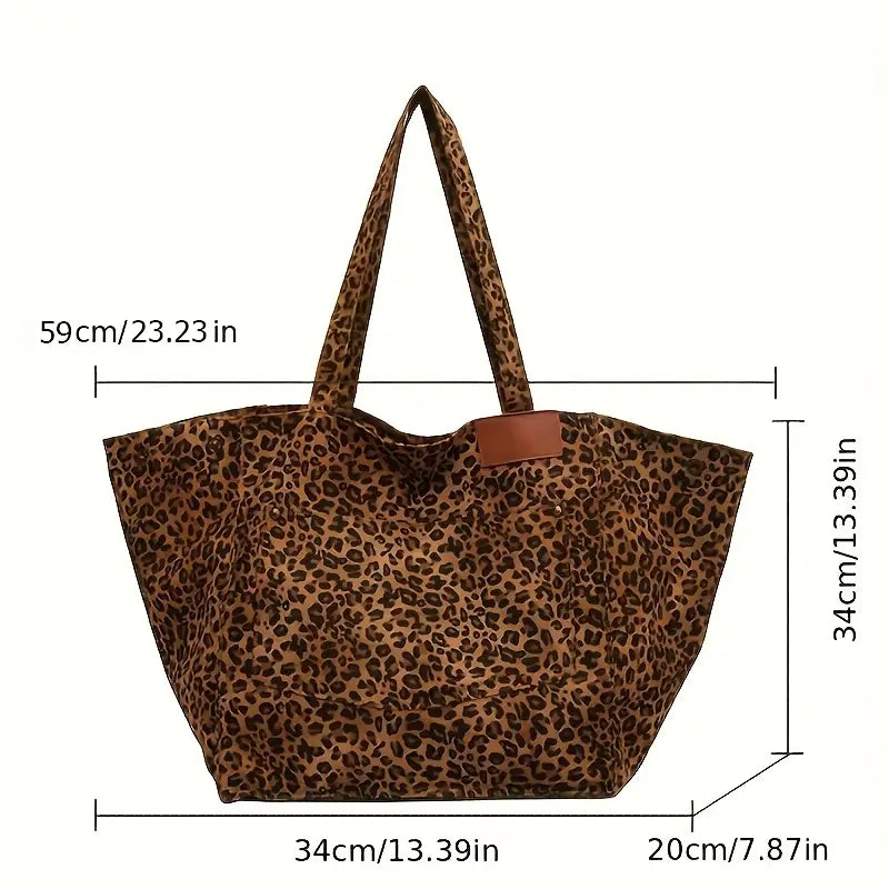 Zolvara - Elegancka Torebka na Ramię w Lamparta