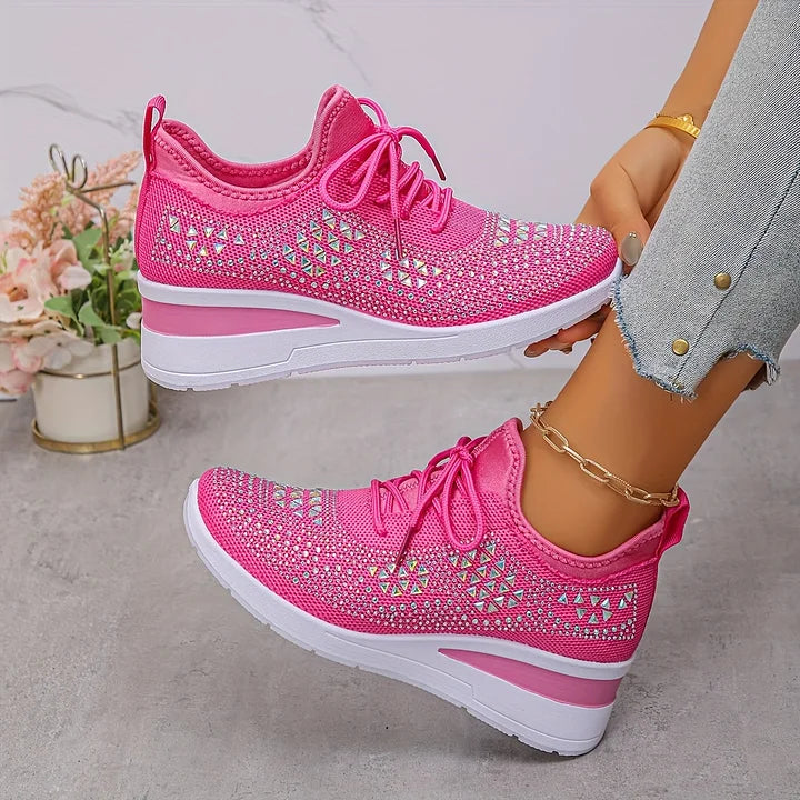 Zielka – Modne buty ortopedyczne z cyrkoniami