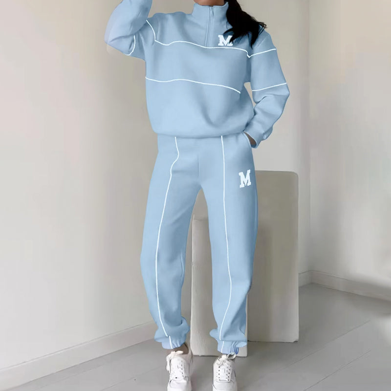 Jade - Bluza lniana casualowa komplet 2 sztuki