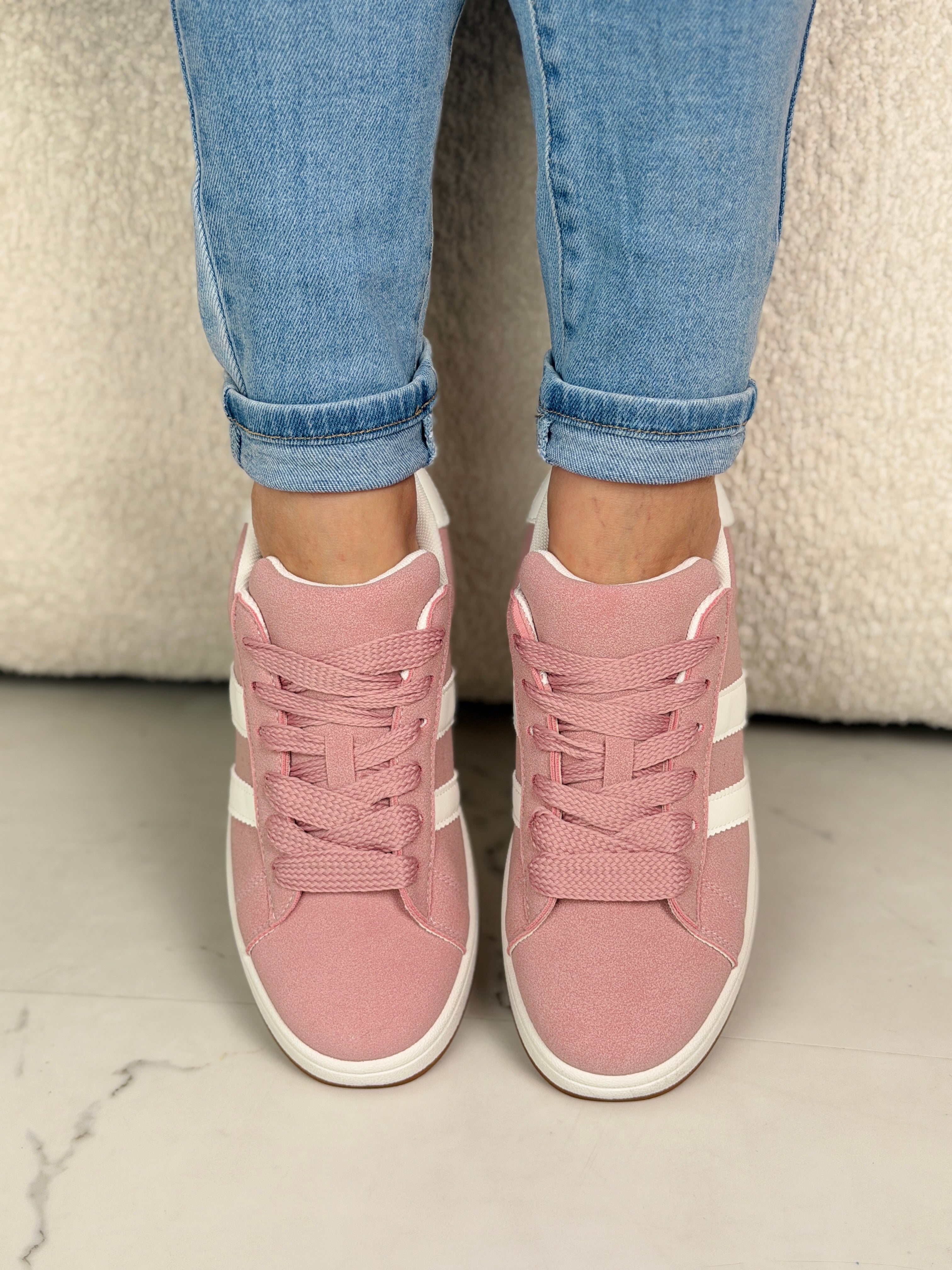 Różowe Sneakersy Mandy