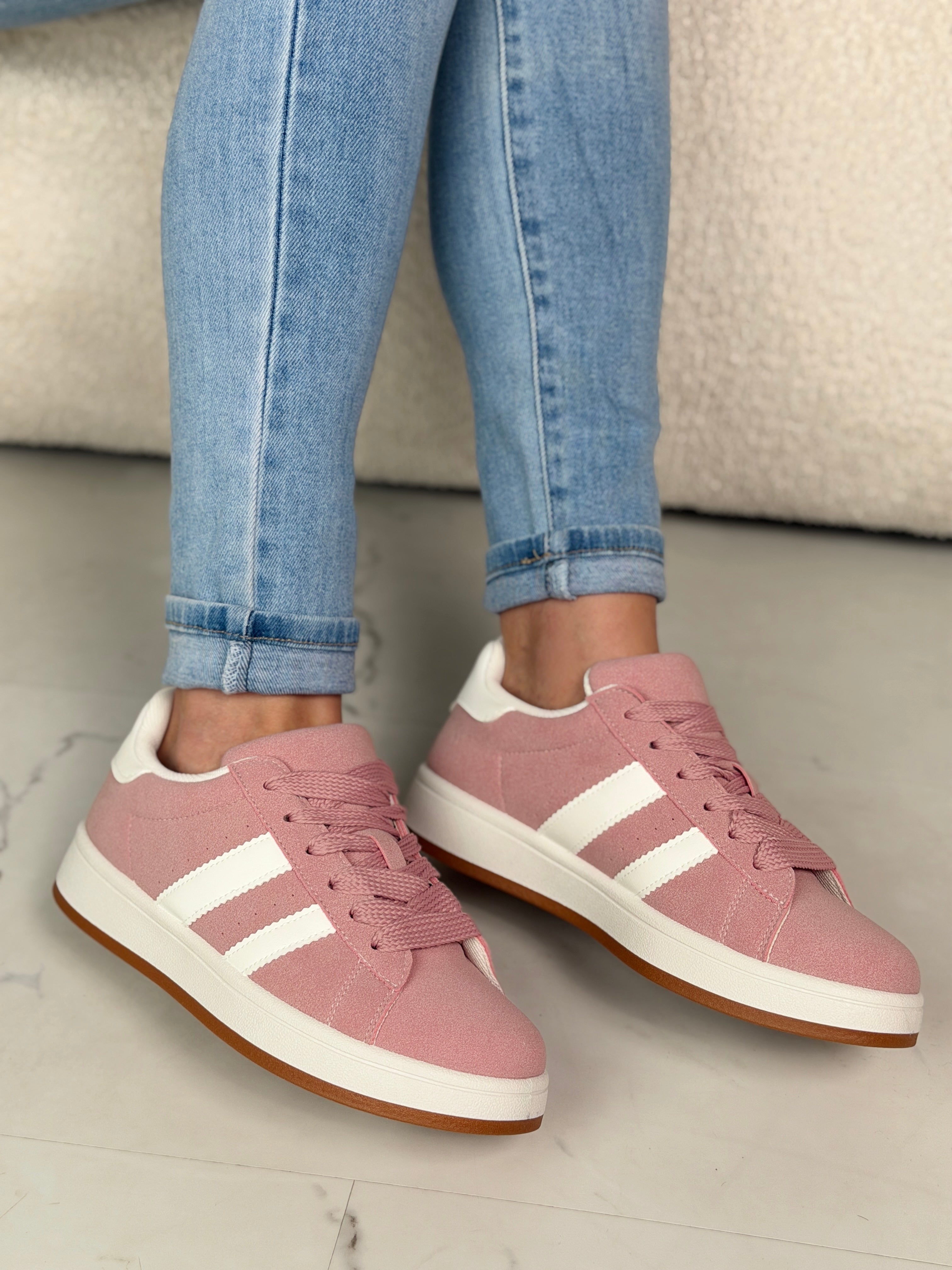 Różowe Sneakersy Mandy