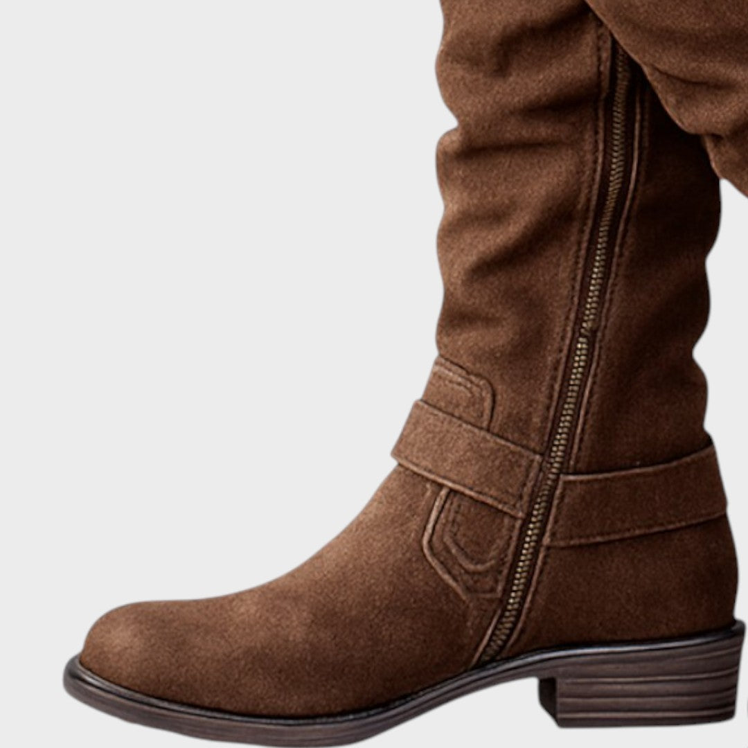Winella – Wysokie buty z plecioną siateczką