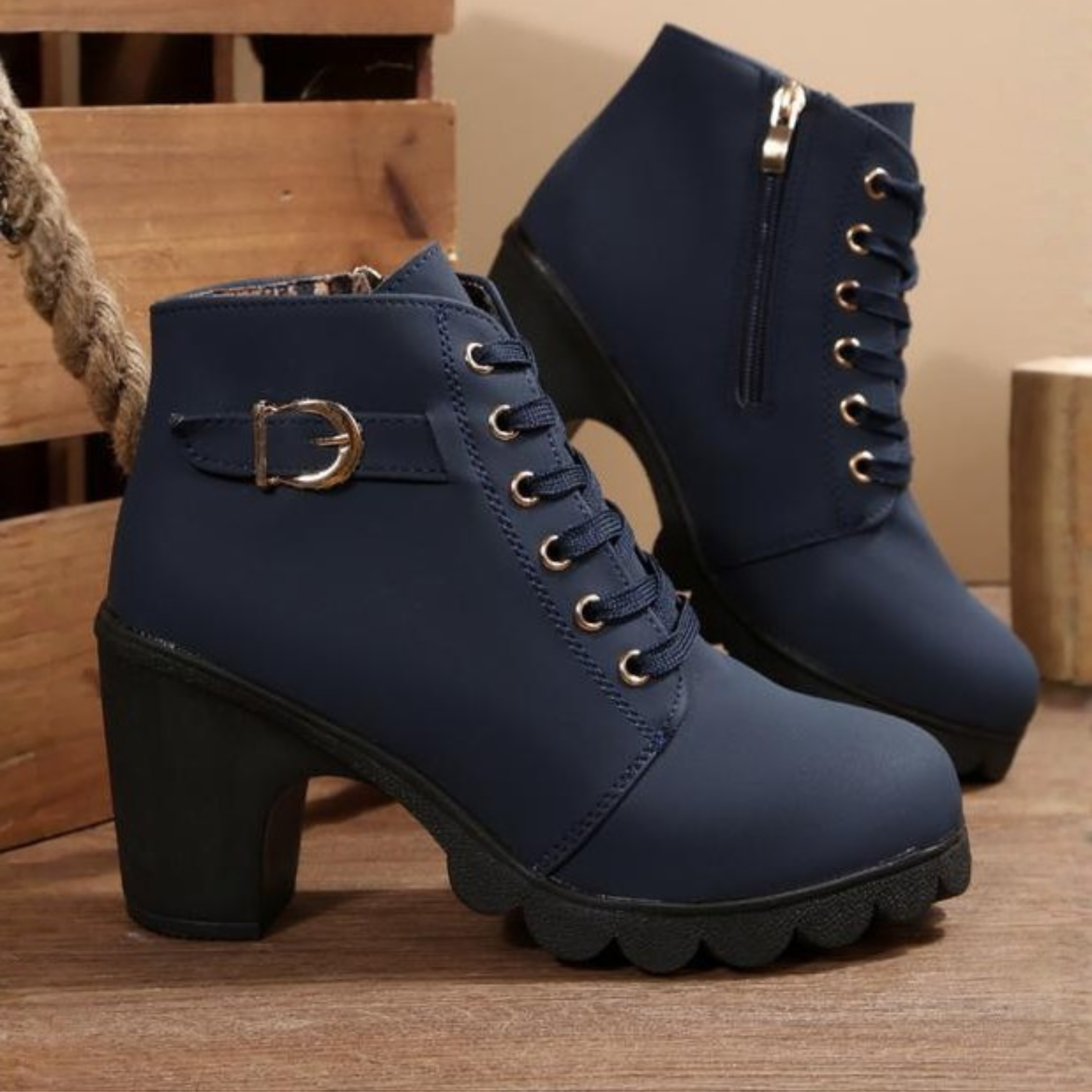 Orelia – Eleganckie botki sznurowane