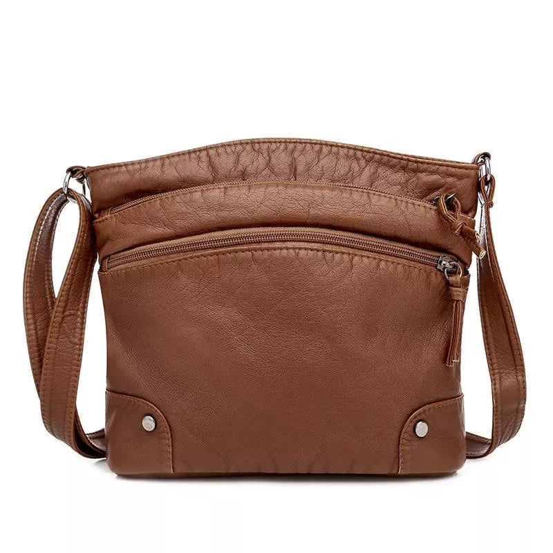 Zolvara - Skórzana Torebka Crossbody w Stylu Vintage