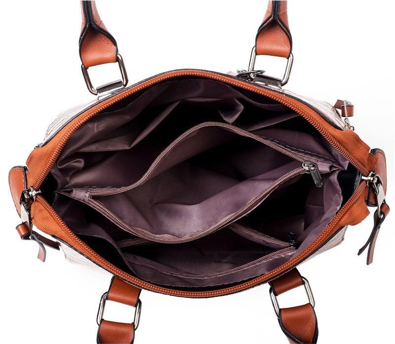 Zolvara - Codzienna Elegancja, Zestaw 4-Sztukowy z Skórzanych Toreb