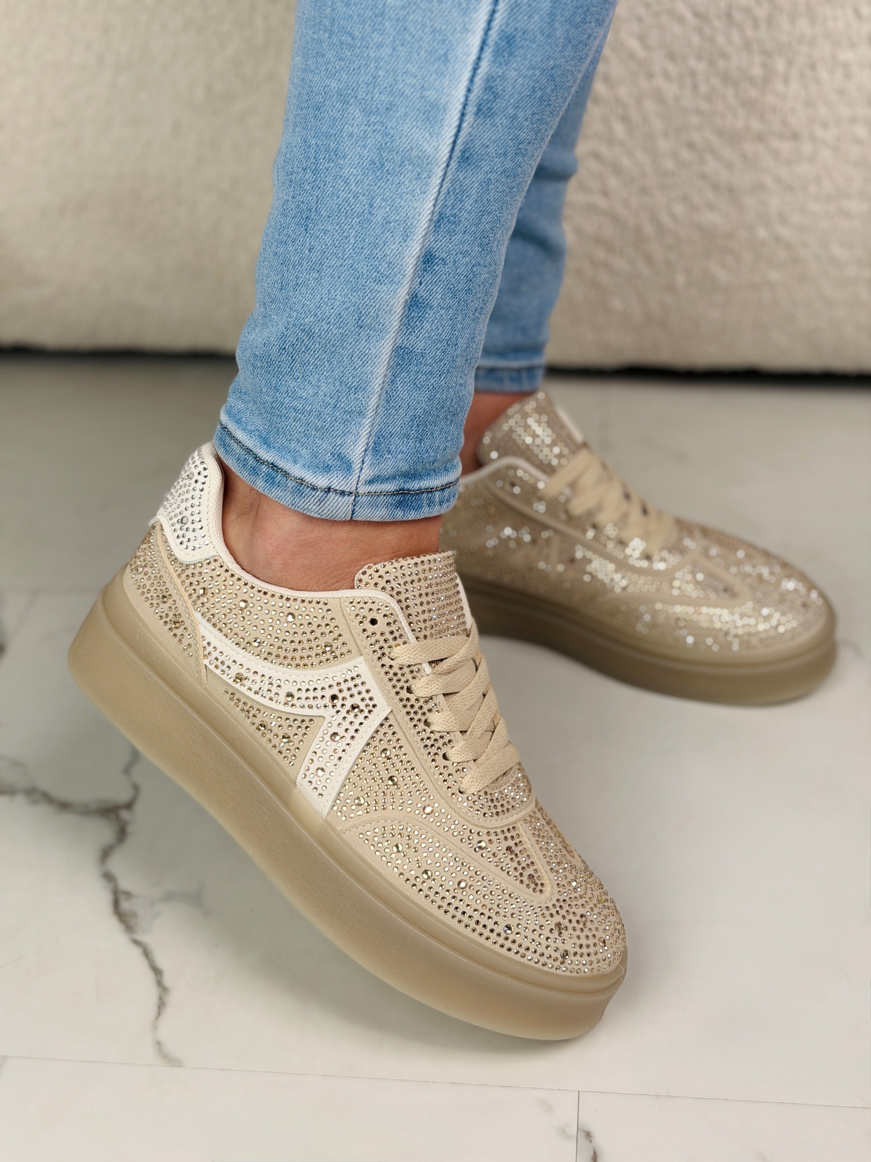 All Spark Beżowe Sneakersy