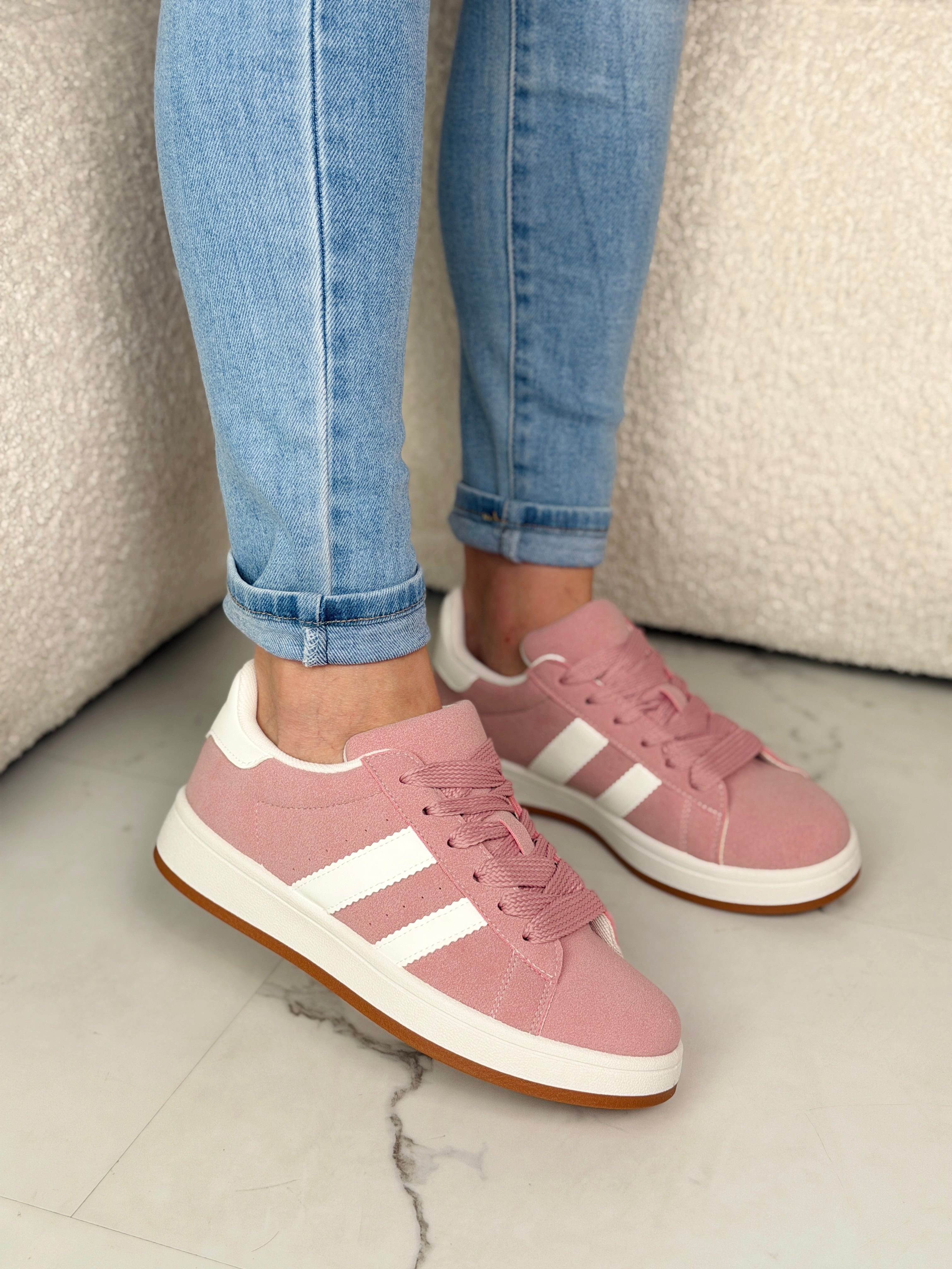 Różowe Sneakersy Mandy