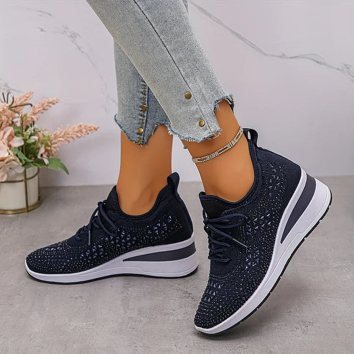 Zielka – Modne buty ortopedyczne z cyrkoniami