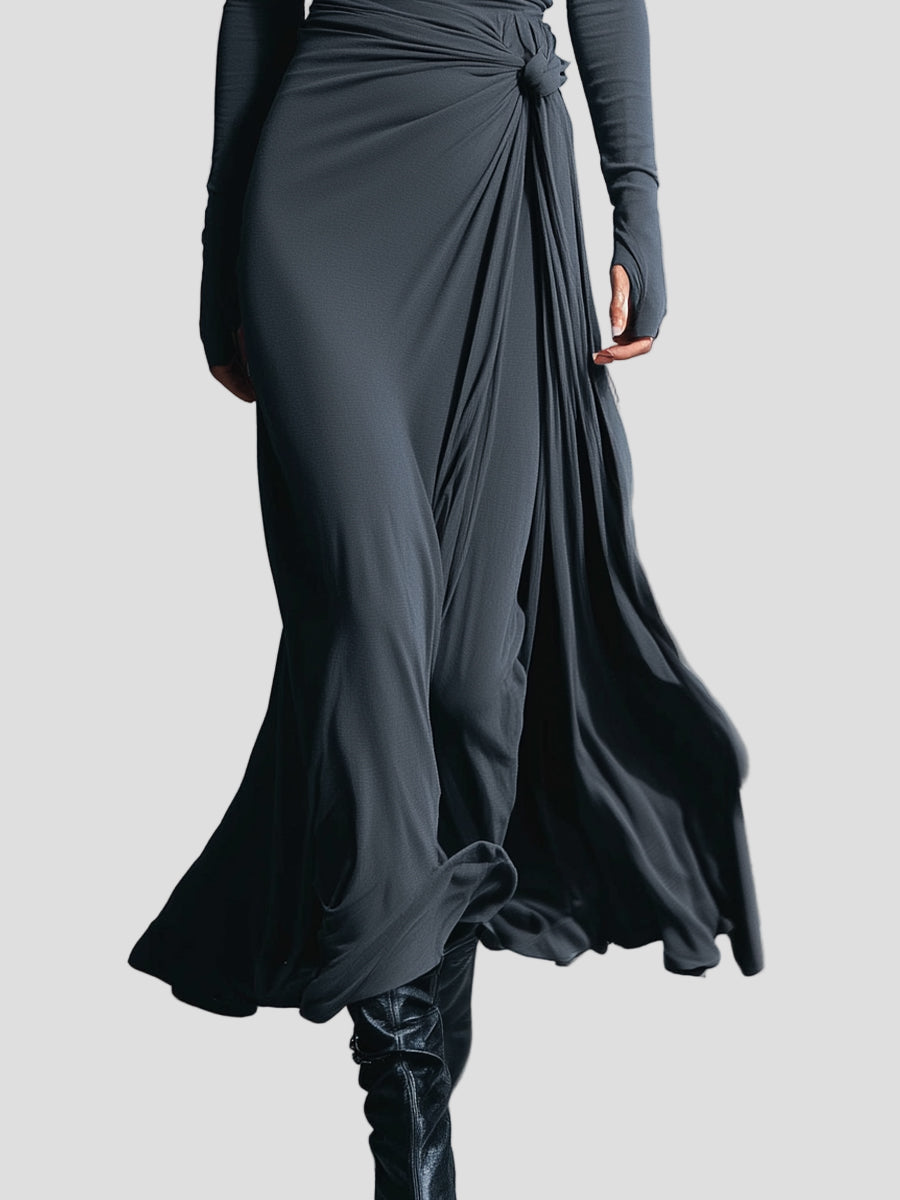 Janelith - Elegancka sukienka z efektem modelującym