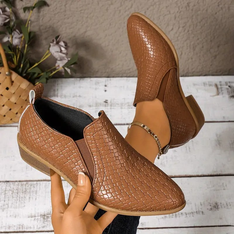 Zenona – Skórzane buty ortopedyczne Oxford
